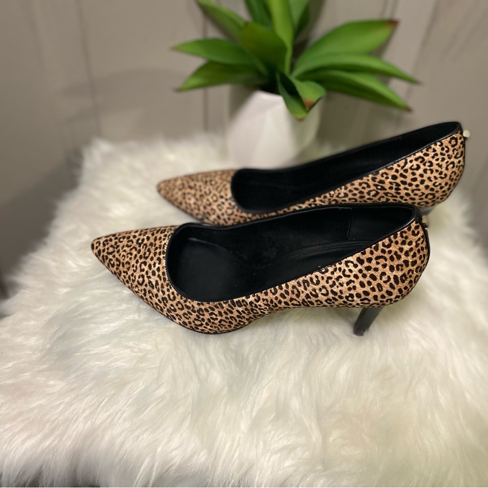 Michael Kors Dk Camel Printed HairCalf Heel